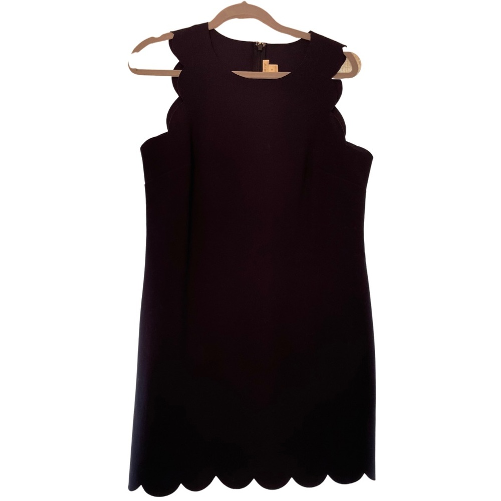 J. Crew Scallop Dress Navy Sz 8